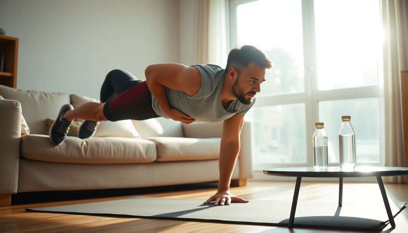 بناء العضلات في المنزل: خطوات عملية بدون معدات باهظة الثمن